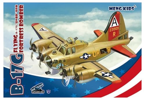 MENG Modelo Kids B-17G Flying Fortress Bomber Kit (Multicolor)