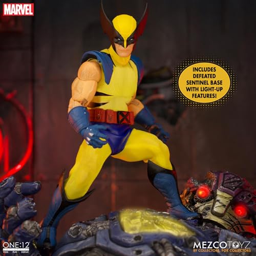 Mezco Marvel Wolverine One: Figura de acción de Wolverine de 12 Figuras de acción de plástico. Fabricante