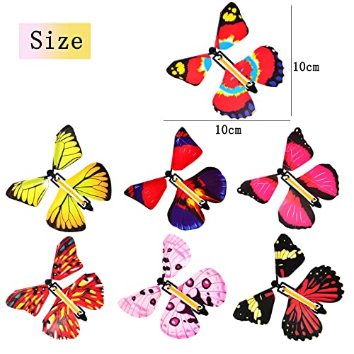 MEZHEN Mariposa Voladora Magica Mariposa Mágica Flying Butterfly Surprise Mariposa Decorativas para Cumpleaños Aniversario Regalo De Invitación De Boda 20 Piezas