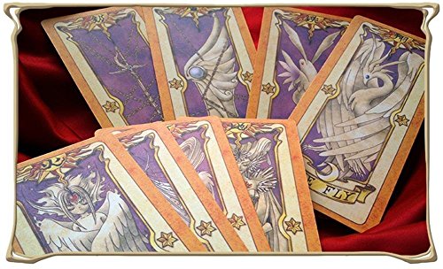 Micosplay Juego de 53 tarjetas de captor Sakura Clow Cards KINOMOTO SAKURA Magic Book Set