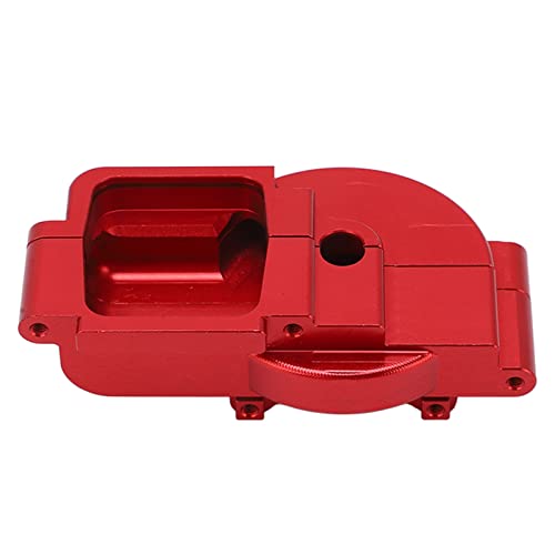 Mid Gear Housing RC Aluminio Mid Drive Housing Upgrade Parte Prevenir Distorsión para 1/18 RC Car Portable (rojo)