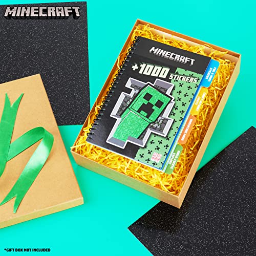 Minecraft Libro Pegatinas Infantiles 28 Hojas de Pegatinas - Más de 1000 Pegatinas Gamer para Coleccionistas Scrapbooking - Juguetes de Minecraft Merchandising - Pegatinas Minecraft
