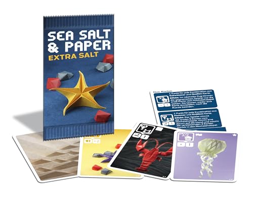 MM Spiele Sea Paper Extra Salt - Juego de Cartas para 2 a 4 Jugadores, a Partir de 8 años