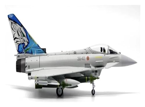 Modelo de avión a Escala 1:72 para la Fuerza Aérea Italiana EF-2000 Typhoon Fighter Modelo de avión de aleación Modelo de avión Fundido a presión colección.