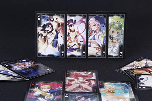 Moe Table Gaming FGO Poker Chips Jugando Tarjeta Anime Fate Grand Order Plástico PVC 57 x 87 mm Sable
