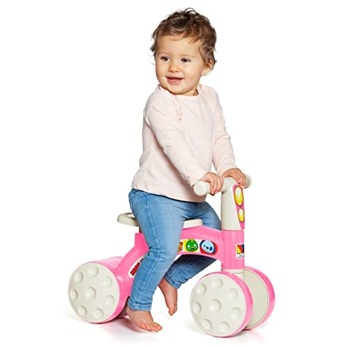 MOLTO | Correpasillos My 1st Ride On Rosa | Corre Pasillos Evolutivo para Uso en Casa o Parque | Juguetes Infantiles Seguros y Resistentes | Fomenta el Desarrollo de Niños y Niñas | + 10 Meses