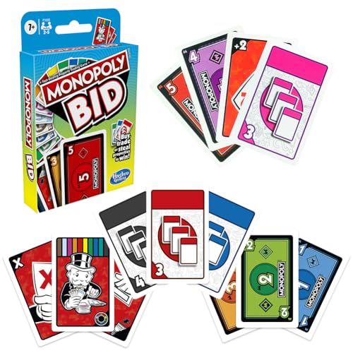 Monopolio Juegos de Cartas Deal Juego Cartas, Monopolio Deal Juegos Cartas con 110 Cartas Adecuado para Niños y Adultos Edades para 2-5 Jugadores - Versión Inglesa