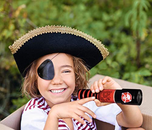 moses. 35021 - Telescopio para niños, Ideal para Fiestas de cumpleaños Piratas, Accesorio para Disfraz de Pirata, Unisex, Multicolor