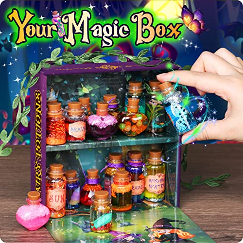 Mostof Kits de pociones de hadas retro para niños, mezcla 20 pociones mágicas con cristal de energía
