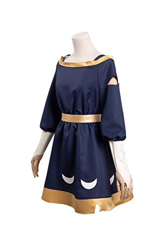 Mowseper TOH Amity - Disfraz de cosplay para mujer, Halloween, carnaval, elfos, uniforme, azul, M