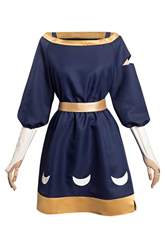 Mowseper TOH Amity - Disfraz de cosplay para mujer, Halloween, carnaval, elfos, uniforme, azul, M