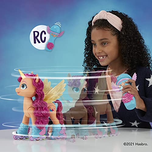 My Little Pony: A New Generation - Sunny Starscout Canta y Patina - Juguete de 22,5 cm con Control Remoto, 50 reacciones, Luces