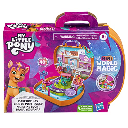 My Little Pony Mini Mundo mágico Mini creación Bahía de Port-Pony, Caja Creativa con Sunny Starscout, a Partir de 5 años