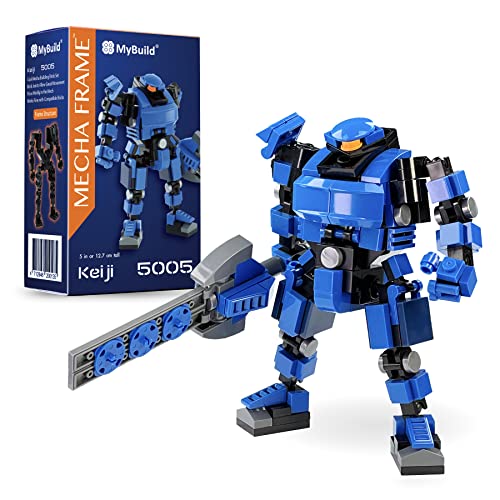 MyBuild Mecha Cuadro Sci-Fi Series Keiji Blue Mech Toy Building Bricks Set 5005