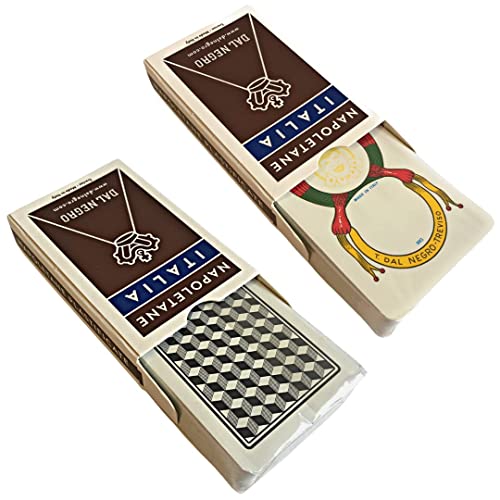 NARAMAKI® Dal Negro Napoletane Italia - Juego de cartas regionales plastificadas con estuche marrón - Juegos de mesa