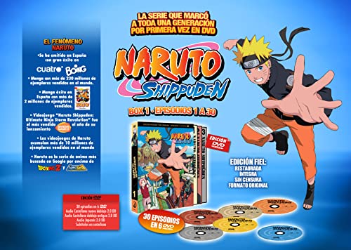 Naruto Shippuden Box 1 (Episodios 1 a 30) [DVD]