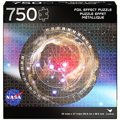 NASA, 750-Piece Foil Effect Jigsaw Puzzle Orion Nebula Novelty Galaxy Astronaut Space Themed, for Kids and Adults Aged 12 and up