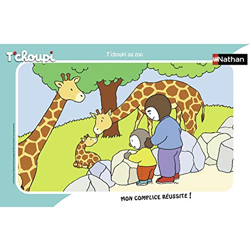Nathan Marco 15 Piezas T 'choupi AU Zoo, Puzzle, Cassia Tete, niños, Garcon, Juego, Juguete niña 3 años, T' choupi, 4005556861316, Nada