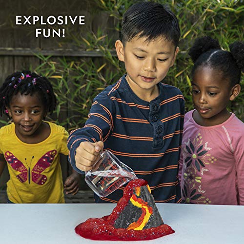 National Geographic Kit de Ciencia para Niños – Juguete CTIM con Más de 15 Actividades y Experimentos para Niños – Cultivo de Cristales, Juego de Volcán, 2 Sets de Excavación y 10 Piedras Naturales