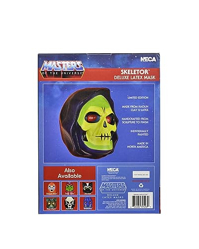 NECA Masters of The Universe Máscara réplica de látex Deluxe de Skeletor