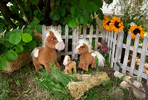 NICI Suave Juguete Parado del Pony Lorenzo 16 cm I Tiernos Juguetes para Niños, Niñas y Bebés I Animales de Relleno para Abrazar, Jugar y Dormir - 48372