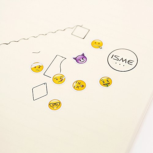 NOVSIX 16 Pack Emoji Sticker Set, Instagram, Facebook, Twitter, Pegatina Emoji de iPhone, 2 tamaños