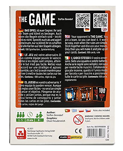 NSV- Natureline Game Juego, Color carbón (Nürnberger-Spielkarten-Verlag GmbH 08319908004)
