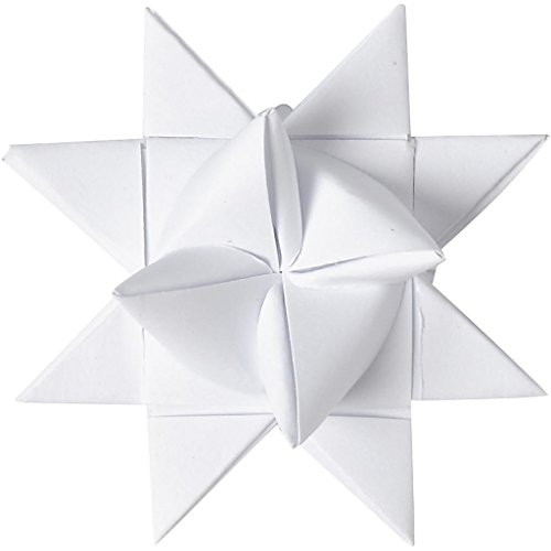 Origami - Tiras de papel para manualidades (10 mm, 500 unidades), color blanco