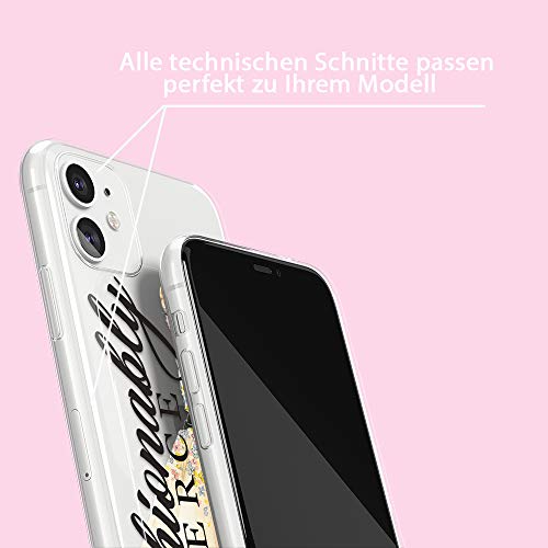 Original y con Licencia Oficial Barbie Funda de teléfono móvil para iPhone 11 Adaptación óptima a la Forma del Smartphone, Cubierta Protectora de Silicona, parcialmente Transparente