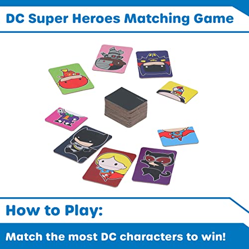 Paladone Juego de Memoria de los Superhéroes de DC Comics, 2 Juegos en 1, con Licencia Oficial
