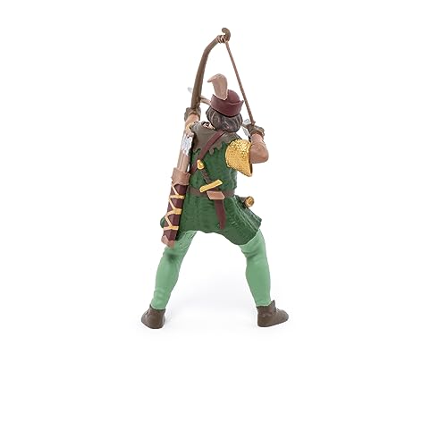 Papo- Robin Hood, stehend Figura, Color Verde marrón (39954)