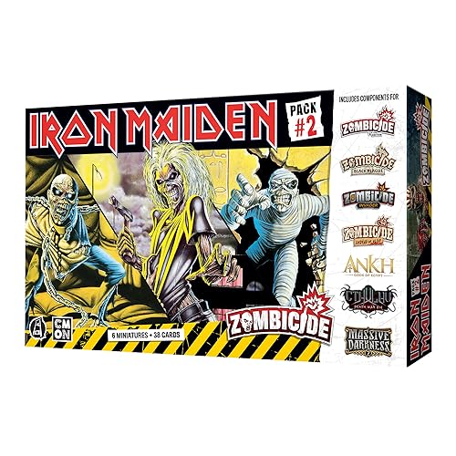 Paquete de personajes Zombicide Iron Maiden #2 – Juego de miniaturas de Iron Maiden compatibles con Zombicide 2ª edición, a partir de 14 años, 1 a 6 jugadores, tiempo de reproducción de 60 minutos,