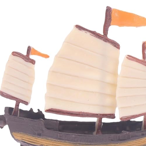 perfeclan Modelo en Miniatura de Barco de Vela, Barco de Vela pequeño, Modelo de, decoración, yate, Mini Barco Pirata para casa de muñecas, Escala, Estilos C