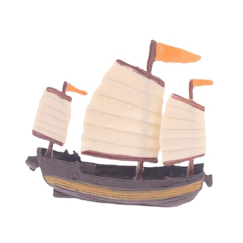 perfeclan Modelo en Miniatura de Barco de Vela, Barco de Vela pequeño, Modelo de, decoración, yate, Mini Barco Pirata para casa de muñecas, Escala, Estilos C