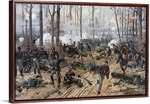 Pintar por Numeros Adultos, Niños, DIY Paint by Numbers, decoración del hogar — Pintura de la Guerra Civil de las tropas de la Unión y confederadas en la batalla de Shiloh, por Shiloh Battlefield