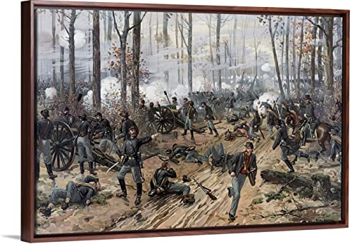 Pintar por Numeros Adultos, Niños, DIY Paint by Numbers,@ — Pintura de la Guerra Civil de las tropas de la Unión y confederadas en la batalla de Shiloh, por Shiloh Battlefield