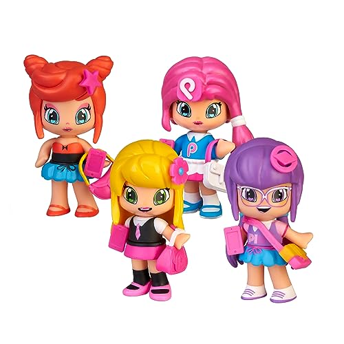 Pinypon - by PINY, Figura Individual aleatoria de los 4 Personajes Principales de la Serie, 2 Accesorios incluidos, niños y niñas + 4 años, PINY Institute of New York, Famosa (PNP00000)