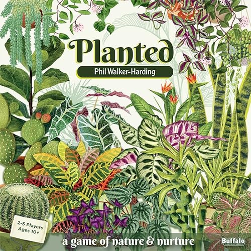 Planted Game by Phil Walker-Harding - Buffalo Games - Colecciona y nutre tus plantas de interior. - Noche de juegos para adultos - Juego de construcción de mazos