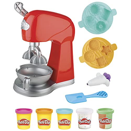 Play-Doh Kitchen Creations - Batidora mágica Play-Doh - Mezclador de Juguete con Accesorios de Cocina - Manualidades para niños y niñas