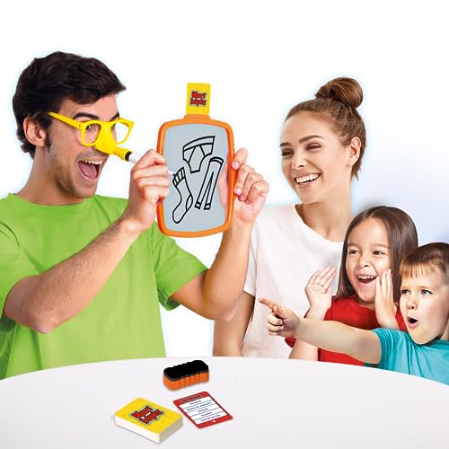 Play Fun NARILAPIZ- Family Game Conviértete en un Artista usando Solo tu Nariz y un rotulador NIÑOS y NIÑAS 6+ AÑOS