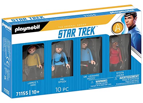 PLAYMOBIL 71155 Star Trek Figuras de Star Trek, A Partir de 10 años, Multicolor, 4 Figuras