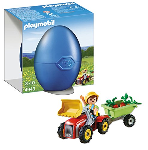 Playmobil Huevos - Niño con Tractor, playset (4943)