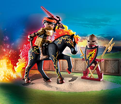 PLAYMOBIL Novelmore 71213 Burnham Raiders Caballero de Fuego, Juguete para niños a Partir de 4 años