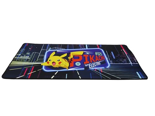 Pokémon-Alfombrilla ratón, Alfombrilla Gaming,Mousepad XXL/Alfombrilla XXL, Tapete Escritorio Pikachu, Multicolor, Producto Oficial (CyP Brands)