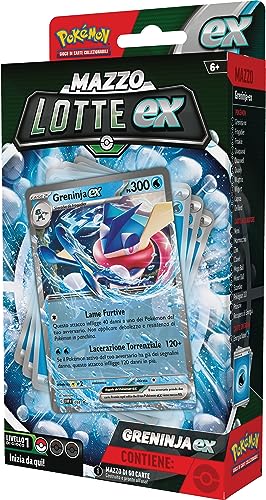 Pokémon Lotte Greninja-ex GCC (baraja de 60 Cartas Lista para Usar), edición en Italiano (290-60381)