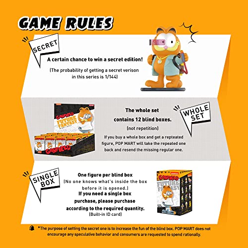 POP MART Garfield Future Fantasy Series-1PC Figura Aleatoria Figura de Acción Popular Figura Coleccionable y Adorable Juguete Artístico Regalo Creativo