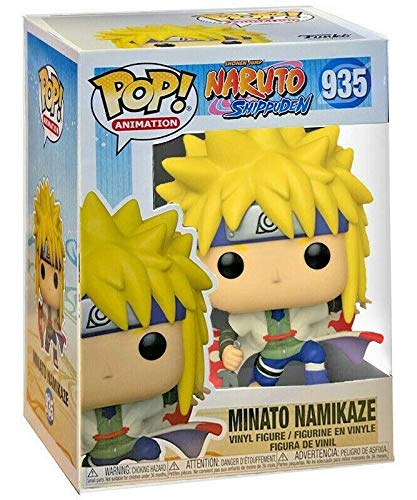 POP Naruto Shippuden - Minato Namikaze Funko Pop! Figura de vinilo (con funda protectora compatible con caja pop) Multicolor 9,5 cm