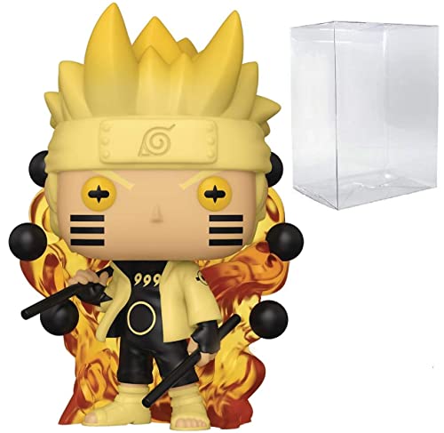 POP Naruto Shippuden - Naruto Six Path Sage Funko Pop! Figura de vinilo (empaquetado con funda protectora compatible con caja de pop), multicolor, 3.75 pulgadas