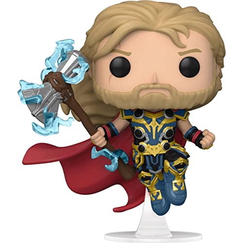 POP Thor: Love and Thunder - Thor Funko Pop! Figura de vinilo (con funda protectora compatible con caja pop), multicolor, 9,5 cm