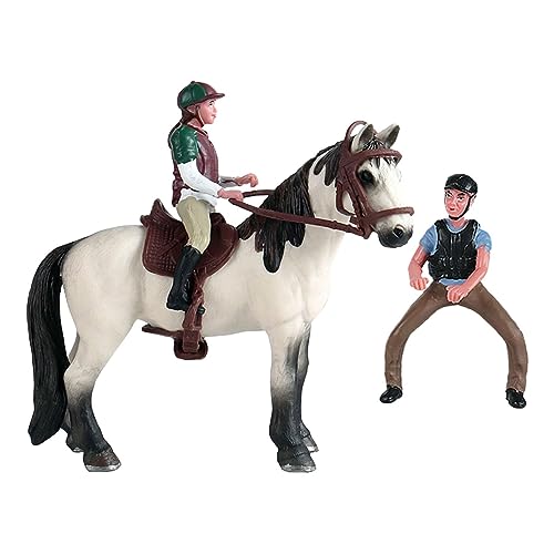 predolo Modelo de Granja de simulación, Figura de equitación en Miniatura, figurita de equitación, figurita de Animales de Granja para el Desierto de Diorama, Estilo un